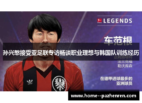 孙兴慜接受亚足联专访畅谈职业理想与韩国队训练经历